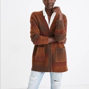 Madewell Space Dyed Maysfield Cardigan